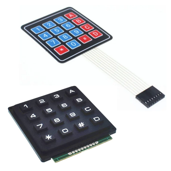 4×4 16 Key Matrix Membrane/Plastic Keypad