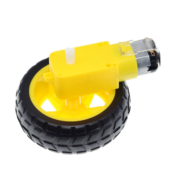 Rubber Wheel + DC TT Motor Set For Robot Car - Image 2