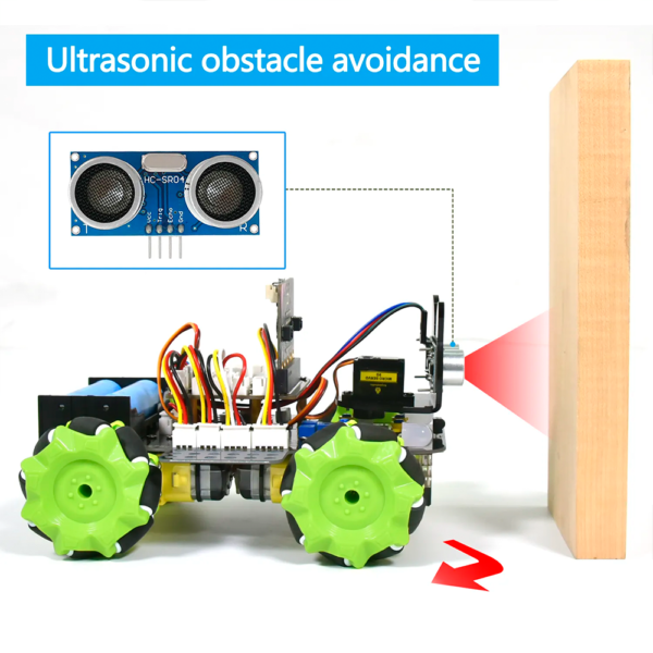 Micro:bit 4WD Mecanum Robot Car Kit With Micro:bit Board - Image 5