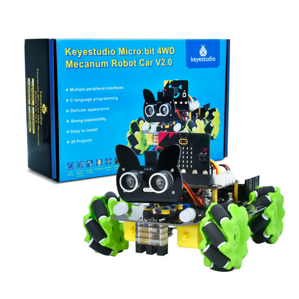 Micro:bit 4WD Mecanum Robot Car Kit With Micro:bit Board