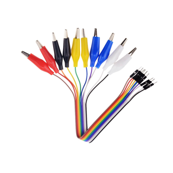 DuPont to Alligator Clip Jumper Wires